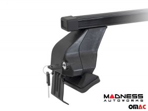 Alfa Romeo Tonale Roof Rack Cross Bars - for models w/o factory roof rails - Black 